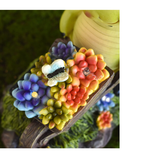 Solar Garden Outdoor Statues, Self Charging Turtle Bee Resin Figurine Lamps for Patio, Balcony, Yard，Housewarming,Window Sills Ornament,Outdoor Lawn Decor - Image 9